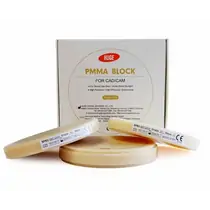 HUGE PMMA MONOLAYER - диск заготовка, полиметилметакрилат, оттенок BL1, размер 98 х 20 мм