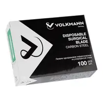 Volkmann 1827-V310-15 - лезвие одноразовое хирургическое из углеродистой стали №15, 100 шт/уп